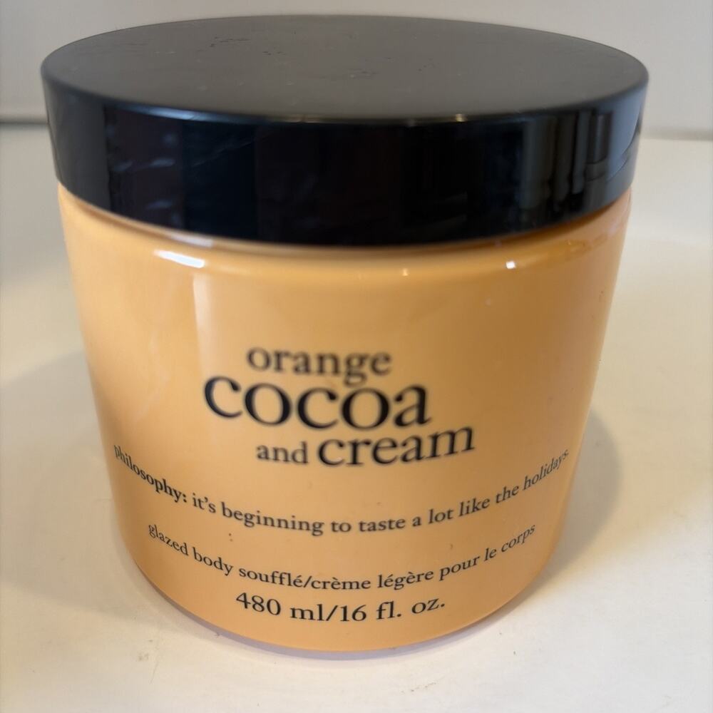 Philosophy Orange Cocoa and Cream Glazed Body Souffle 16 oz NEW